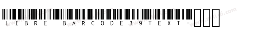 Libre Barcode39Text字体转换